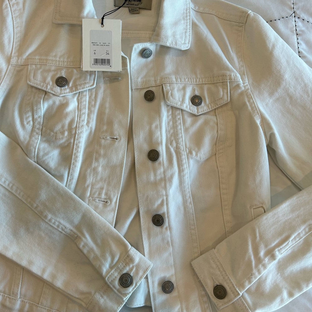 White denim jacket